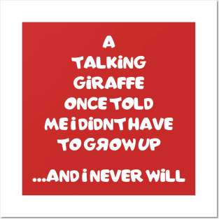 Talking Giraffe Posters and Art